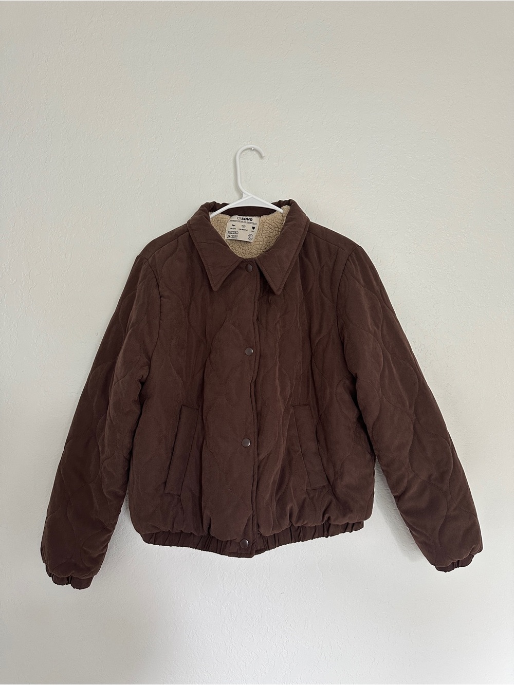 CI SONO Puffer Bomber Padded Jacket Brown Junior Size XL